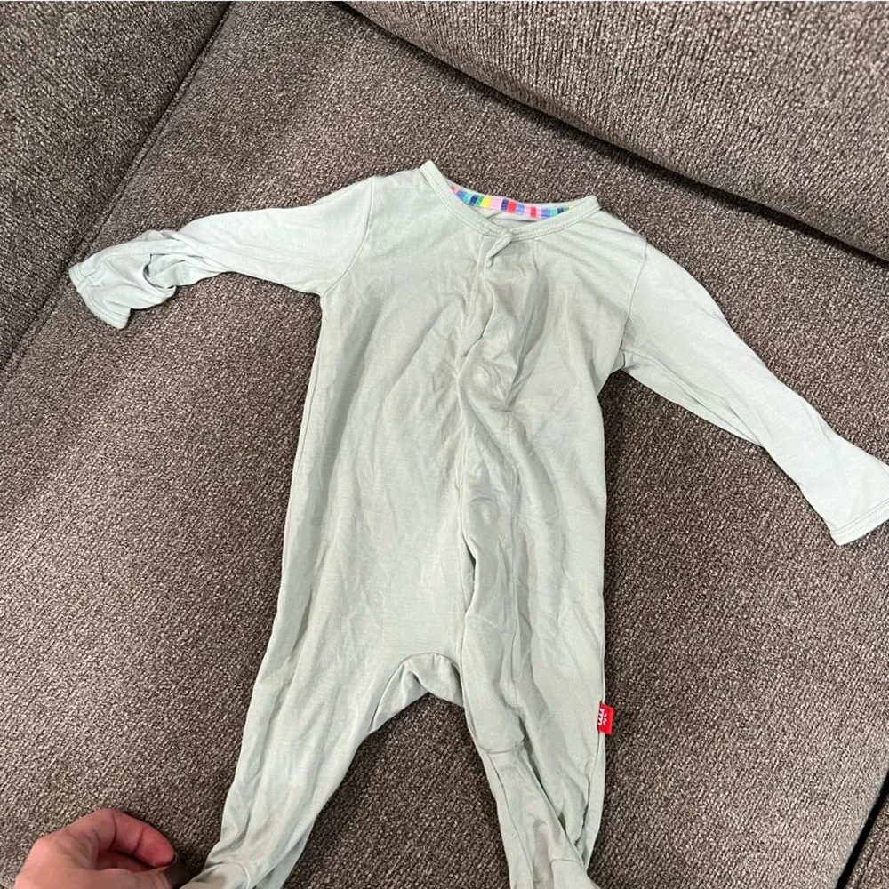 Magnetic Me Mint Green Newborn Onesie - Picture 2 of 4